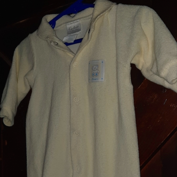 🍀3/15 Vintage 80s Yellow Footie sleeper - Picture 3 of 9